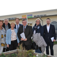 v.l. Kathrin Sonnenholzner, Dekan Hanspeter Kern, Sabine Bischoff, Volker Göbel, Volkmar Halbleib, Astrid Glos, Markus Hümper, René Kinstle